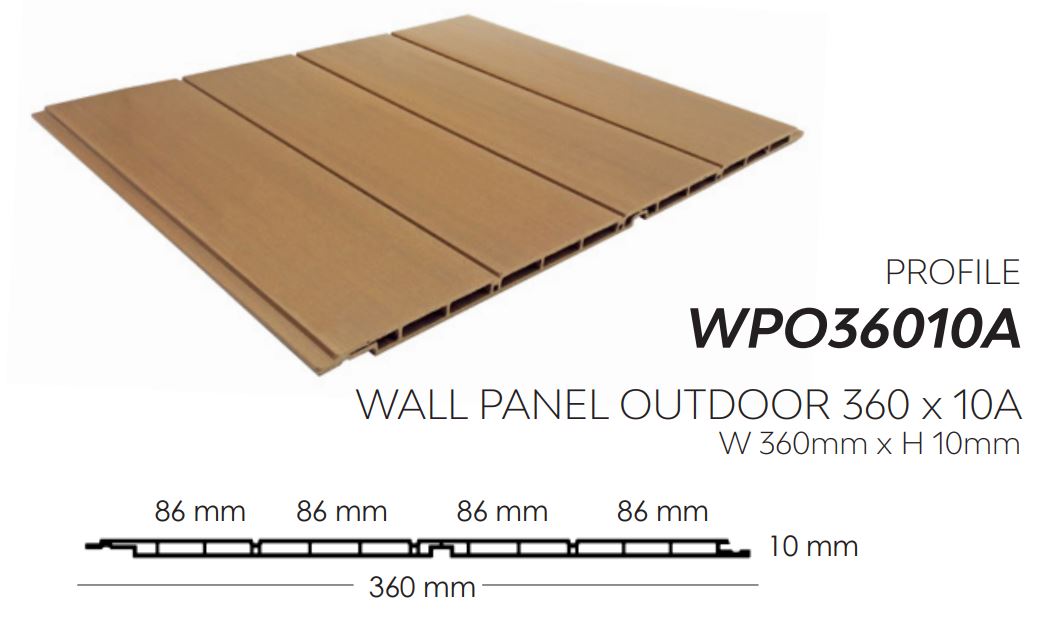 WALL PANEL OUTDOOR 360 x 10 A