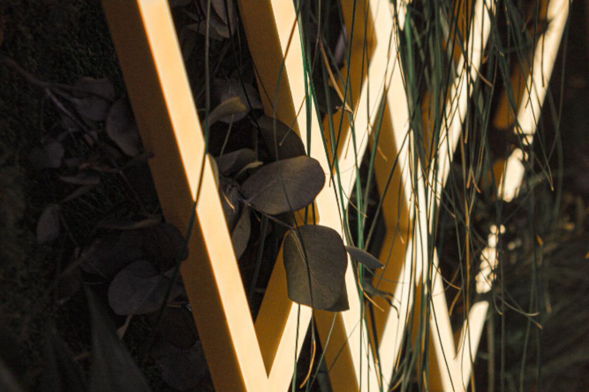 Wood lattice garden trellis wall for plants and outdoor spaces