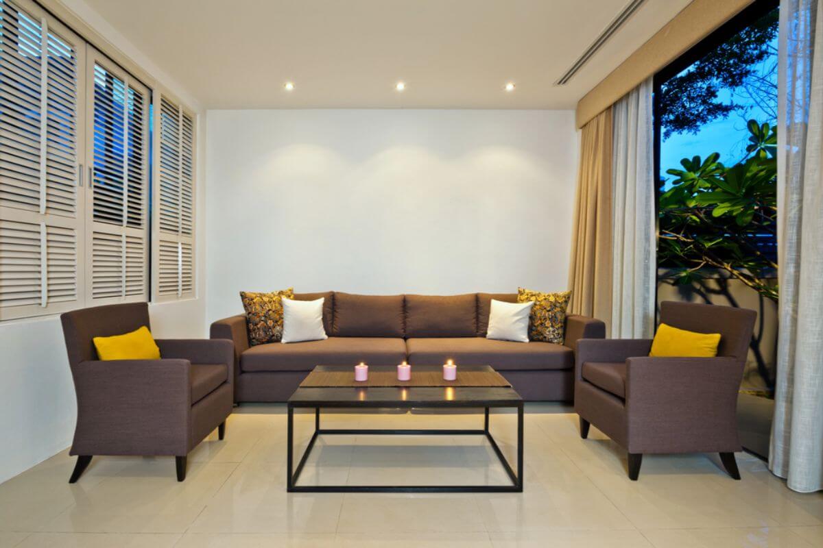 Modern louver windows offering ventilation and energy efficiency.